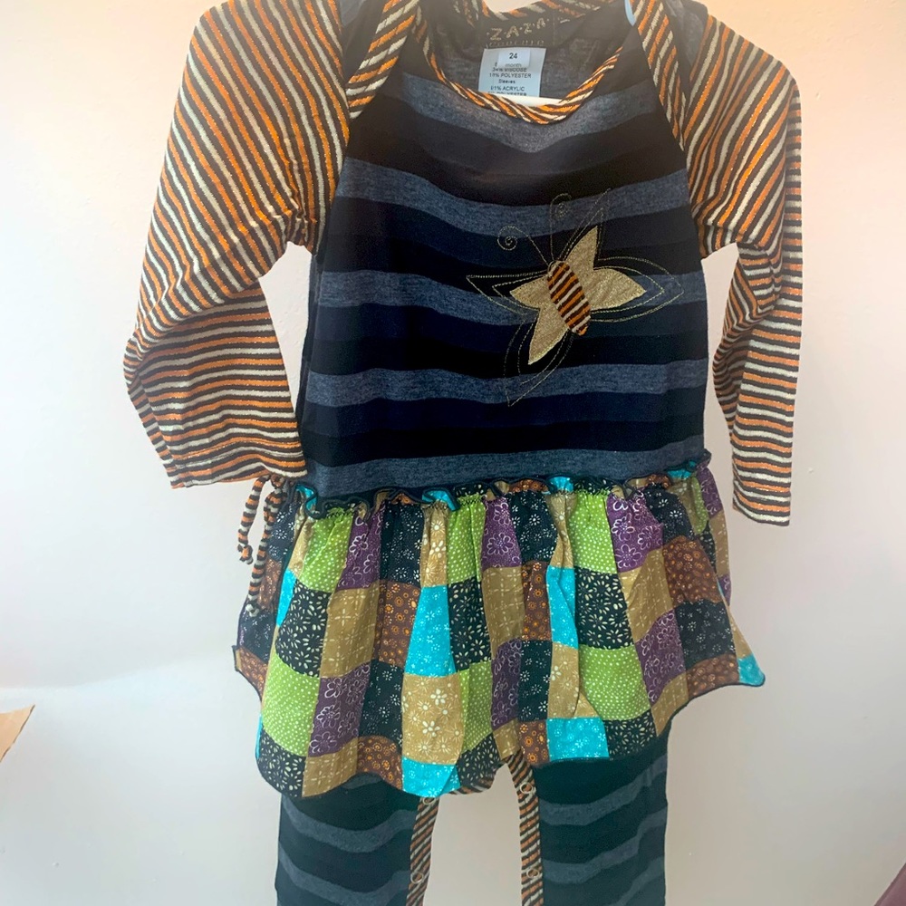 Zaza Couture 1 piece-super soft with easy access fasteners-Size 24 mths